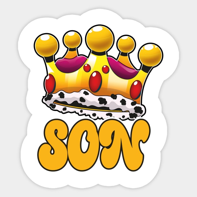 Son Kings Crown Sticker by nickemporium1